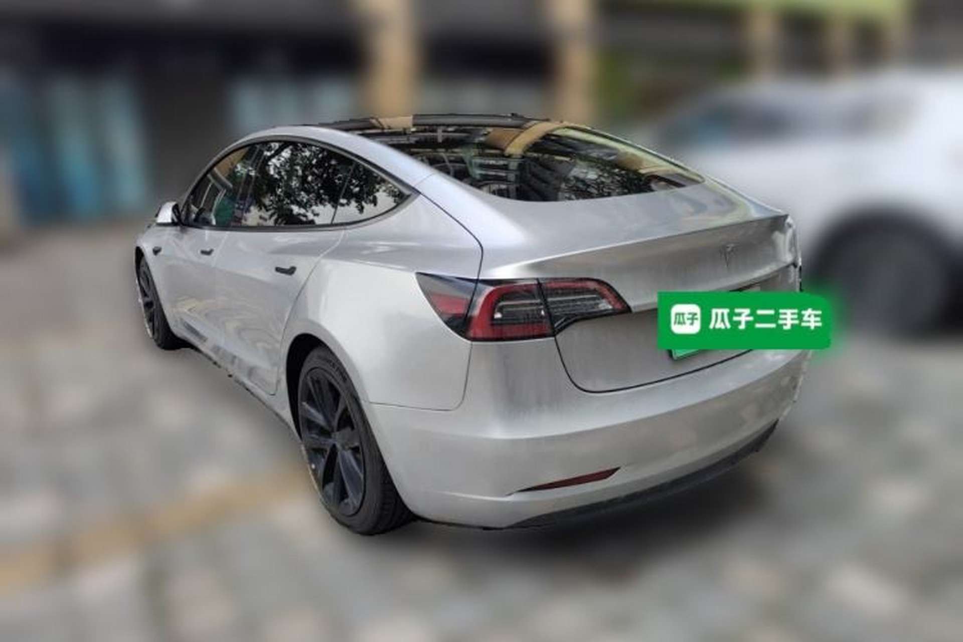 Used Tesla Model 3 2021 Revised Version Standard Range Rear-Wheel Drive Upgraded Edition 3D1 Rear Left 45 Deg