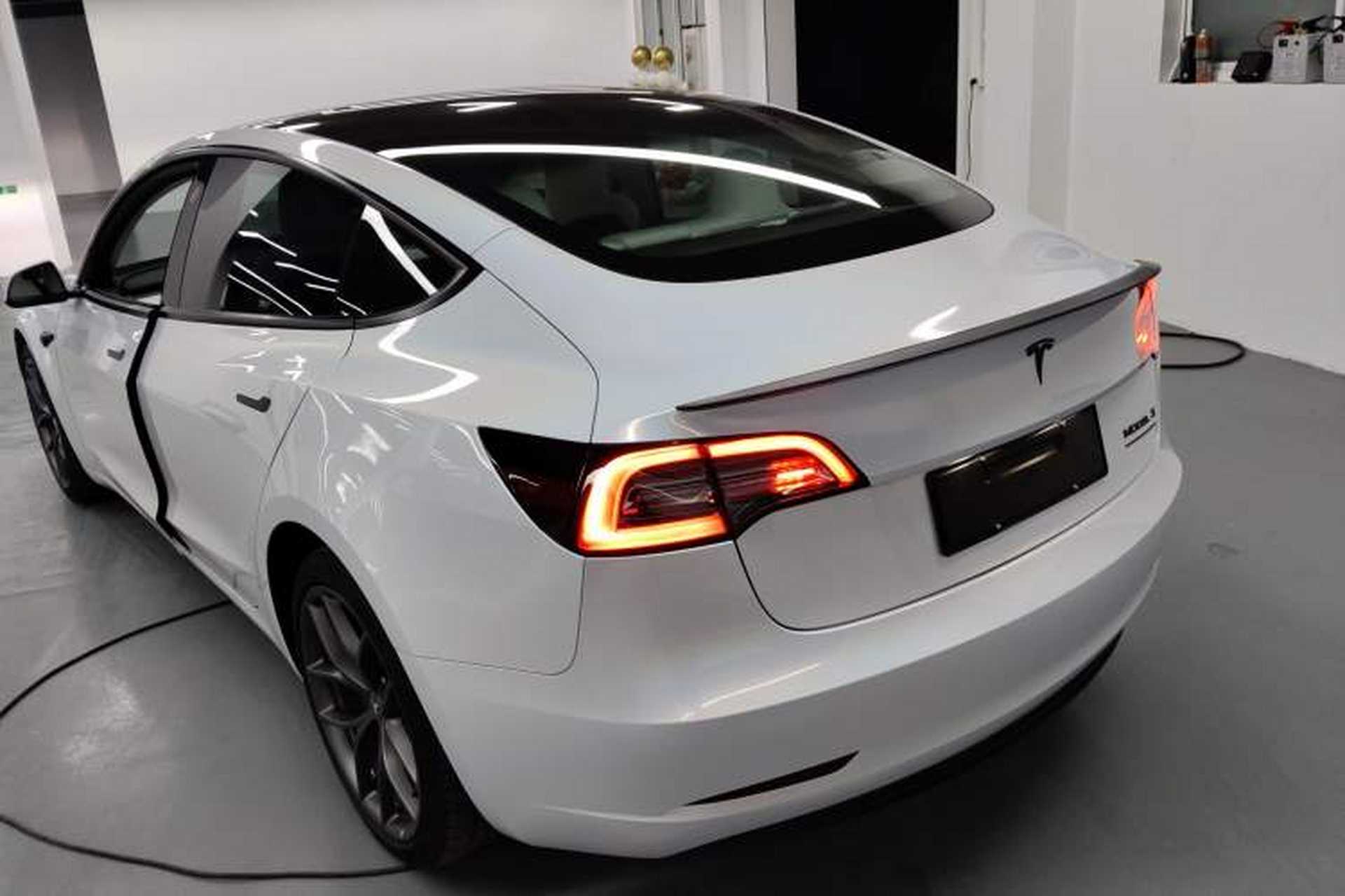 Used Tesla Model 3 2021 Revised Version II – Performance High-Performance All-Wheel-Drive Edition Rear Left 45 Deg