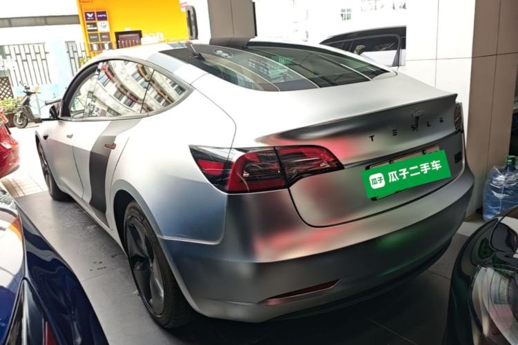 Used Tesla Model 3 2021 Revised Version Standard Range Rear-Wheel Drive Upgraded Edition 3D1 Rear Left 45 Deg