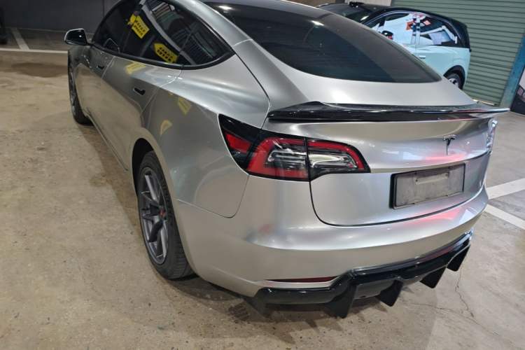 Used Tesla Model 3 2021 Standard Range Rear-Drive Upgraded Version Rear Left 45 Deg