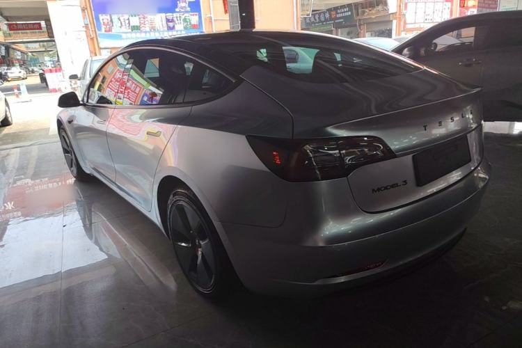 Used Tesla Model 3 2021 Standard Range Rear-Wheel Drive Upgraded Version 3D6 Rear Left 45 Deg
