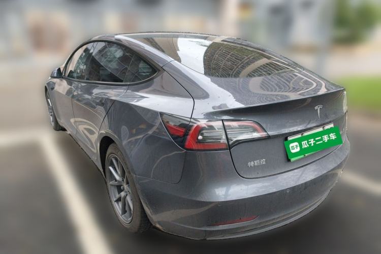 Used Tesla Model 3 2021 Revised Version Standard Range Rear-Wheel Drive Upgraded Edition 3D1 Rear Left 45 Deg