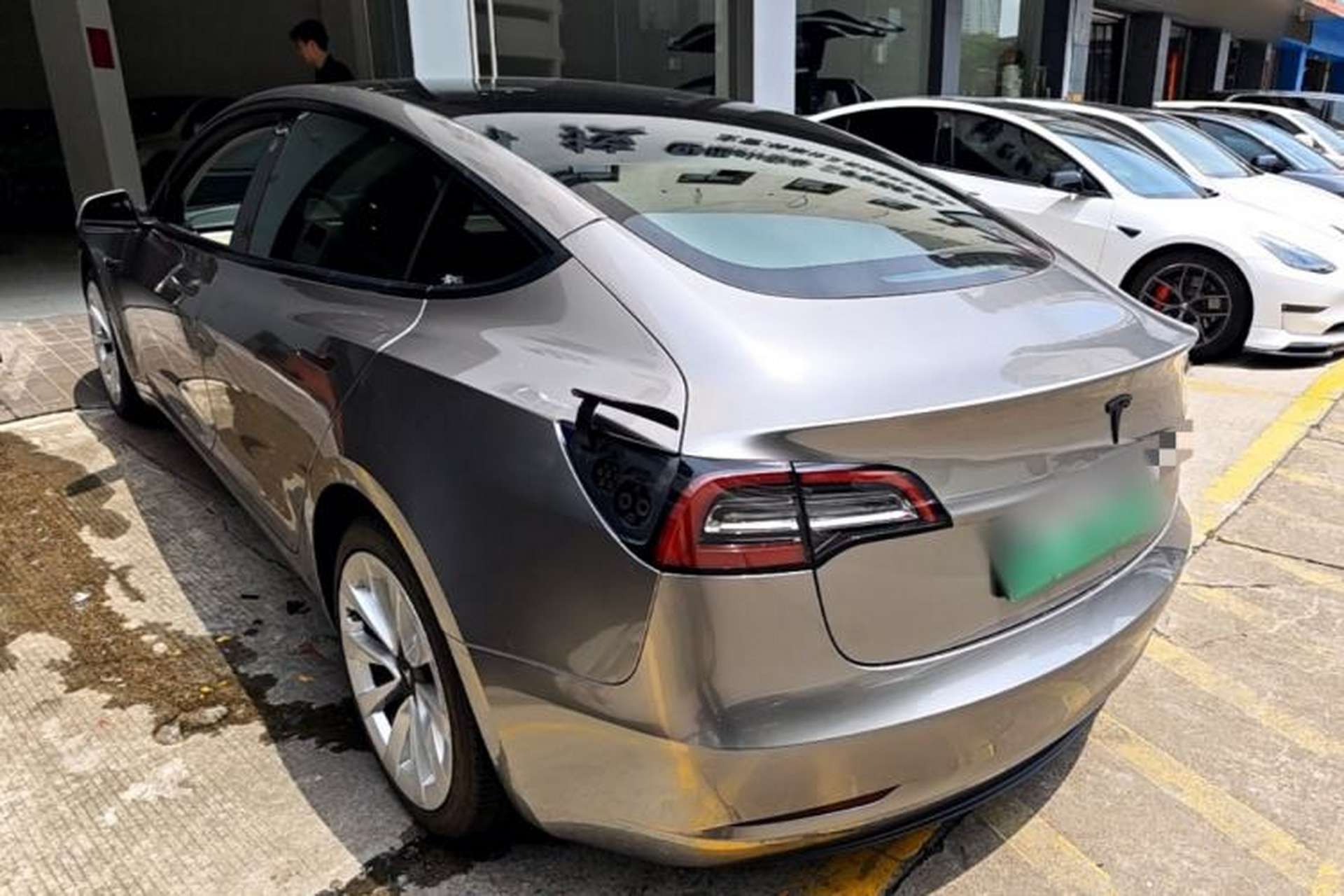 Used Tesla Model 3 2021 Standard Range Rear-Drive Upgraded Version Rear Left 45 Deg