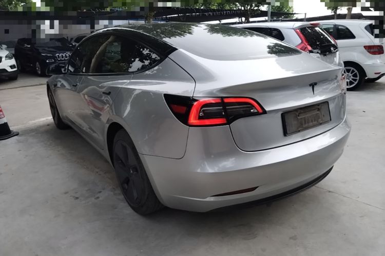 Used Tesla Model 3 2021 Standard Range Rear-Drive Upgraded Version Rear Left 45 Deg