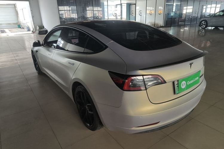 Used Tesla Model 3 2021 Performance High-Performance All-Wheel-Drive Version Rear Left 45 Deg