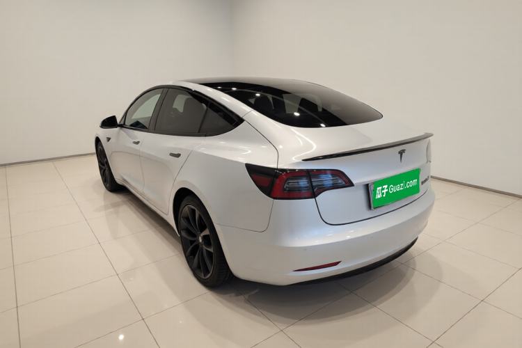 Used Tesla Model 3 2021 Performance High-Performance All-Wheel-Drive Version Rear Left 45 Deg