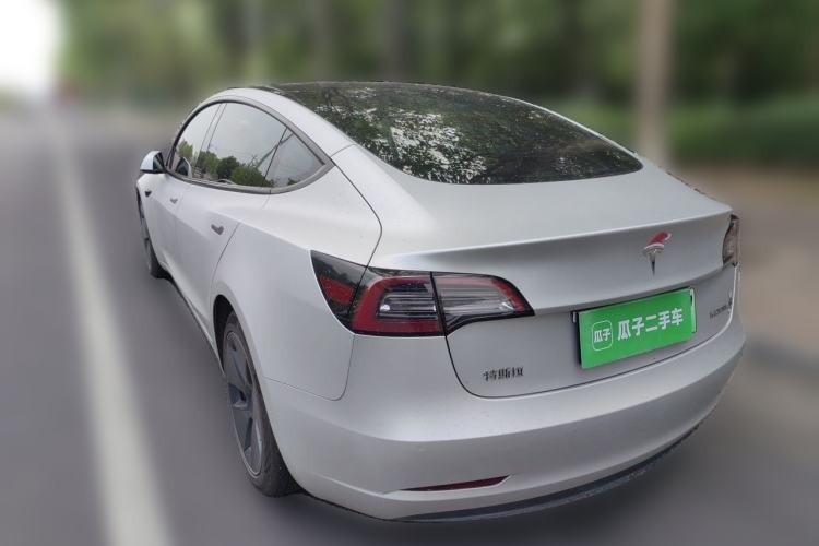 Used Tesla Model 3 2021 Standard Range Rear-Drive Upgraded Version Rear Left 45 Deg