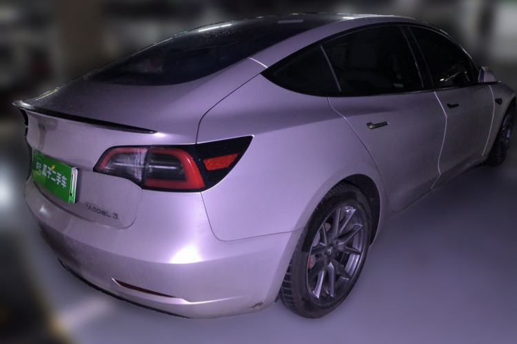 Used Tesla Model 3 2021 Standard Range Rear-Wheel Drive Upgraded Version 3D6 Rear Right 45 Deg