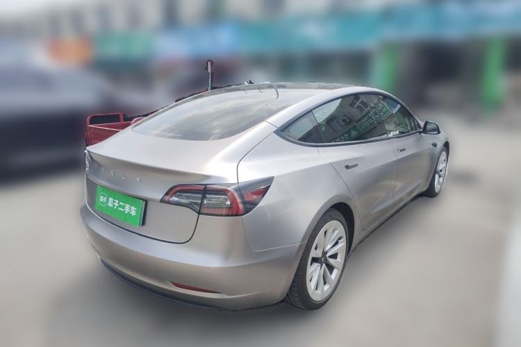 Used Tesla Model 3 2021 Standard Range Rear-Drive Upgraded Version Rear Right 45 Deg
