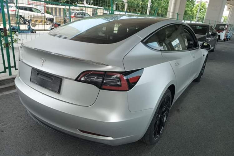 Used Tesla Model 3 2021 Standard Range Rear-Drive Upgraded Version Rear Right 45 Deg