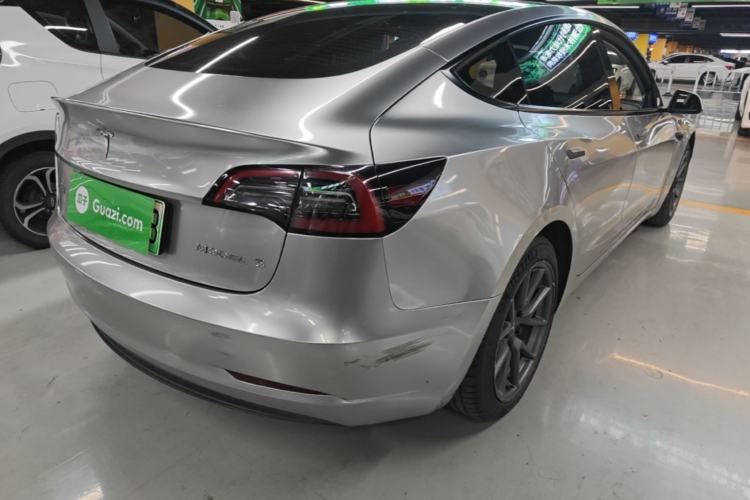 Used Tesla Model 3 2021 Standard Range Rear-Wheel Drive Upgraded Version 3D6 Rear Right 45 Deg