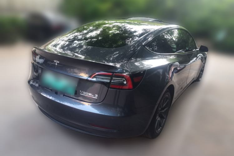 Used Tesla Model 3 2021 Standard Range Rear-Drive Upgraded Version Rear Right 45 Deg