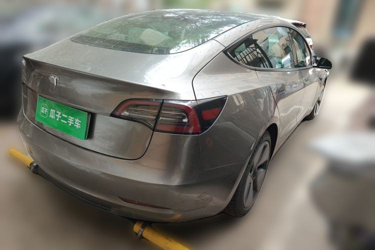 Used Tesla Model 3 2021 Standard Range Rear-Wheel Drive Upgraded Version 3D6 Rear Right 45 Deg
