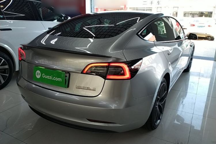 Used Tesla Model 3 2021 Performance High-Performance All-Wheel-Drive Version Rear Right 45 Deg