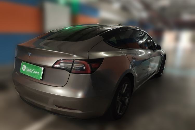 Used Tesla Model 3 2021 Standard Range Rear-Drive Upgraded Version Rear Right 45 Deg