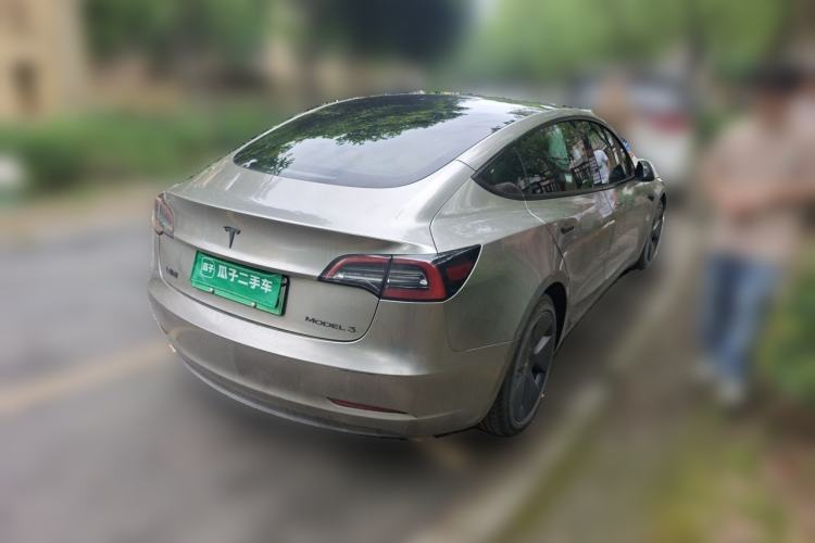 Used Tesla Model 3 2021 Revised Version Standard Range Rear-Wheel Drive Upgraded Edition 3D1 Rear Right 45 Deg