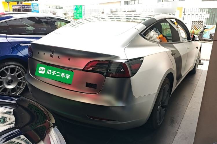 Used Tesla Model 3 2021 Revised Version Standard Range Rear-Wheel Drive Upgraded Edition 3D1 Rear Right 45 Deg