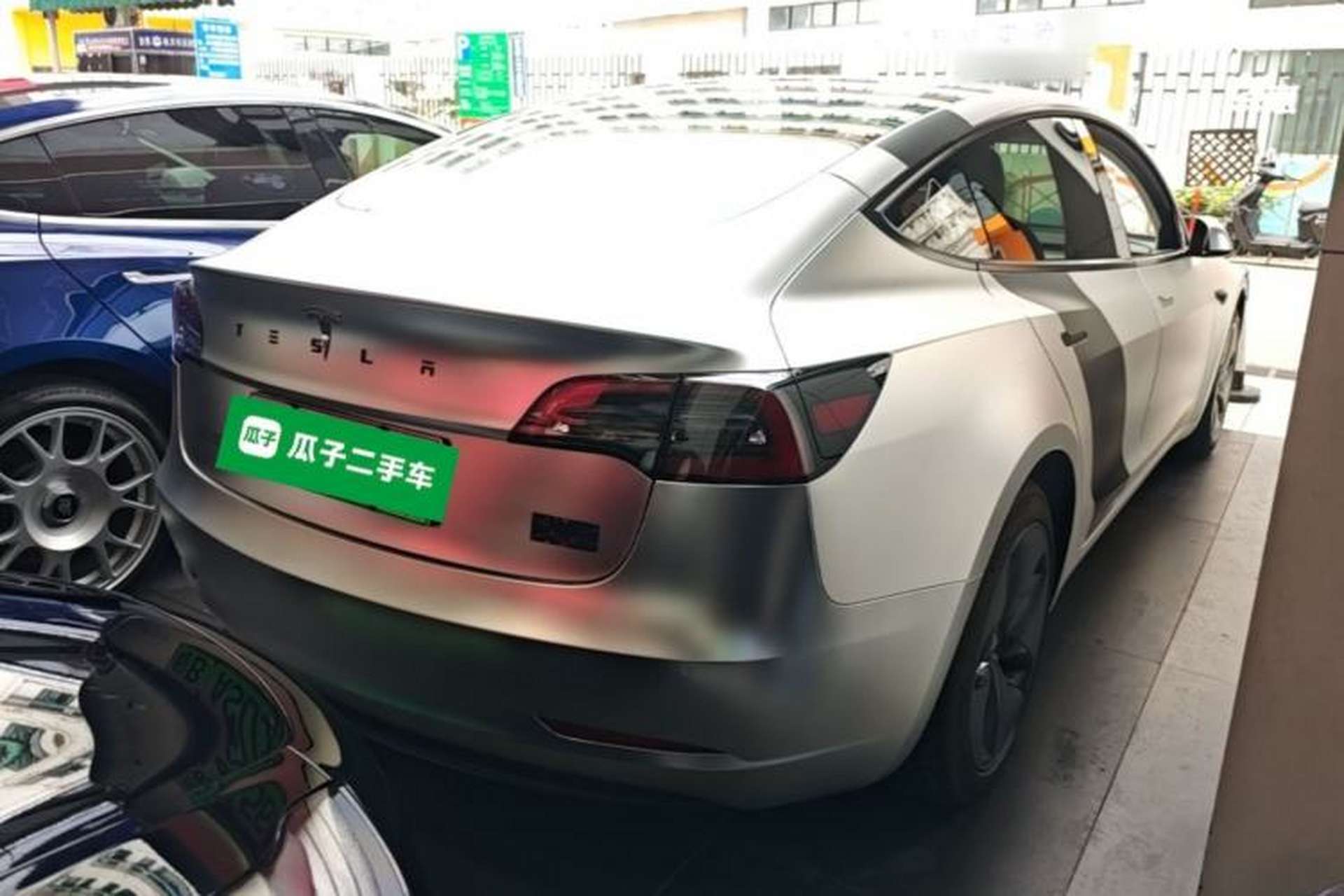 Used Tesla Model 3 2021 Revised Version Standard Range Rear-Wheel Drive Upgraded Edition 3D1 Rear Right 45 Deg