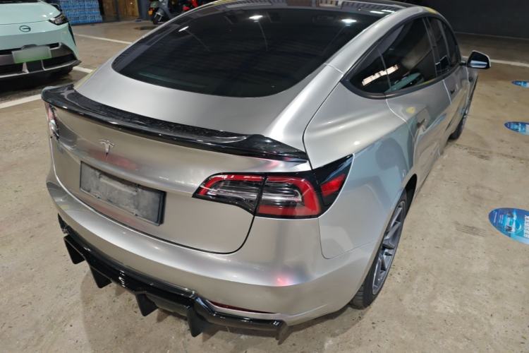 Used Tesla Model 3 2021 Standard Range Rear-Drive Upgraded Version Rear Right 45 Deg