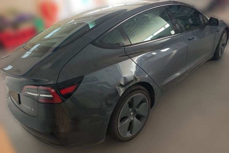 Used Tesla Model 3 2021 Standard Range Rear-Drive Upgraded Version Rear Right 45 Deg