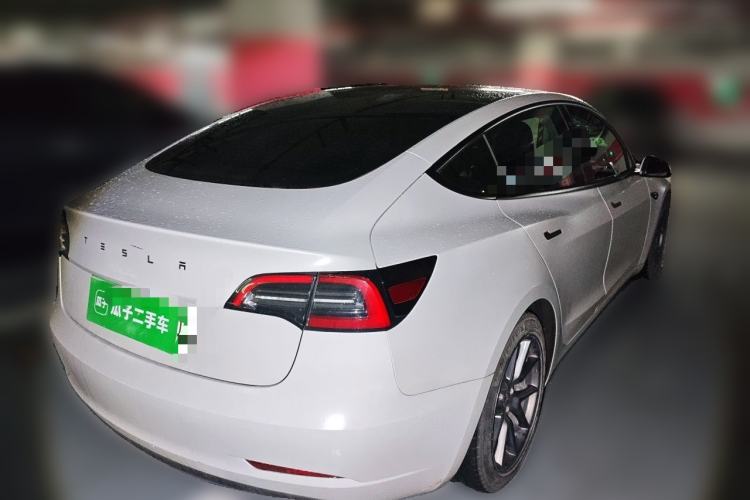 Used Tesla Model 3 2021 Standard Range Rear-Drive Upgraded Version Rear Right 45 Deg