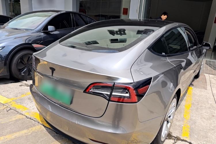 Used Tesla Model 3 2021 Standard Range Rear-Drive Upgraded Version Rear Right 45 Deg