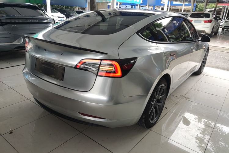 Used Tesla Model 3 2021 Standard Range Rear-Drive Upgraded Version Rear Right 45 Deg