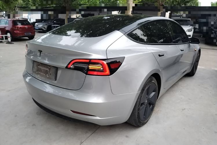 Used Tesla Model 3 2021 Standard Range Rear-Drive Upgraded Version Rear Right 45 Deg