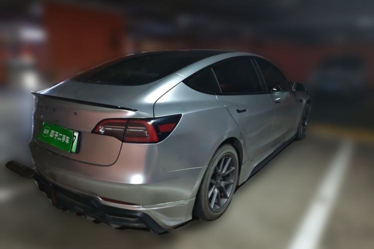 Used Tesla Model 3 2021 Standard Range Rear-Drive Upgraded Version Rear Right 45 Deg