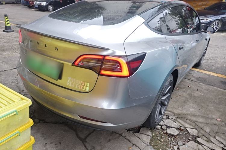 Used Tesla Model 3 2021 Revised Version Standard Range Rear-Wheel Drive Upgraded Edition 3D1 Rear Right 45 Deg
