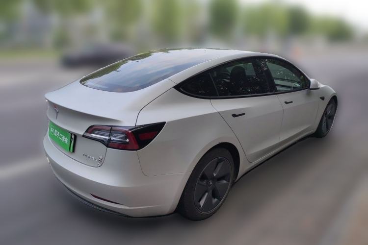 Used Tesla Model 3 2021 Standard Range Rear-Drive Upgraded Version Rear Right 45 Deg