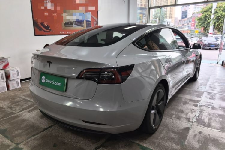 Used Tesla Model 3 2021 Revised Version Standard Range Rear-Wheel Drive Upgraded Edition 3D1 Rear Right 45 Deg