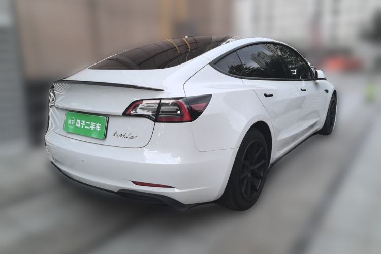 Used Tesla Model 3 2021 Standard Range Rear-Drive Upgraded Version Rear Right 45 Deg