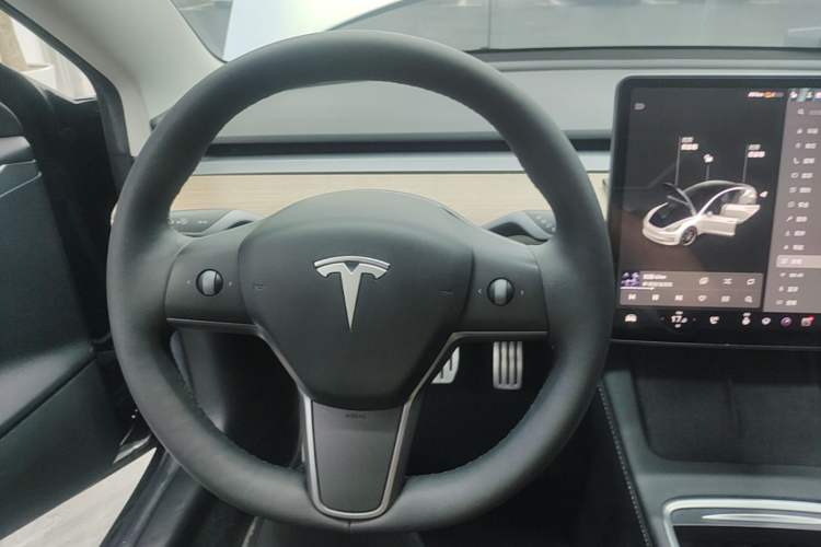 Used Tesla Model 3 2021 Performance High-Performance All-Wheel-Drive Version Steering Wheel