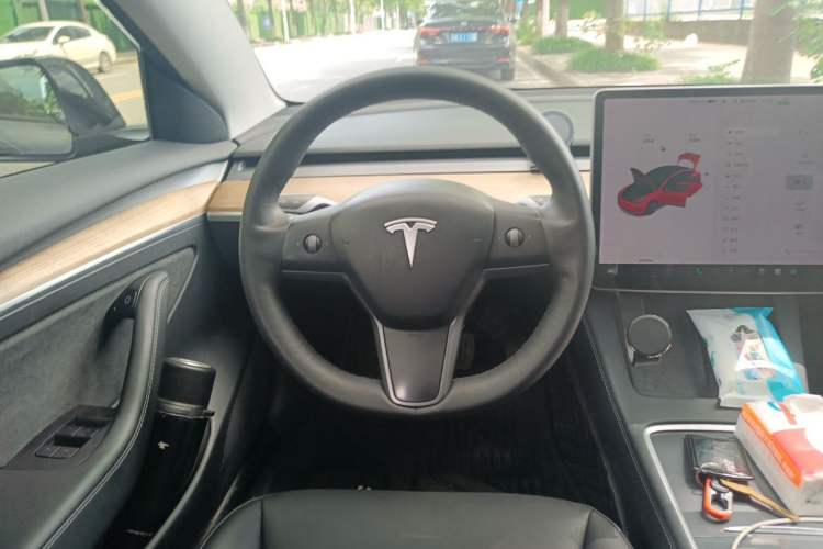 Used Tesla Model 3 2021 Revised Version Standard Range Rear-Wheel Drive Upgraded Edition 3D1 Steering Wheel