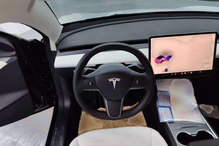 Used Tesla Model 3 2021 Revised Version II – Performance High-Performance All-Wheel-Drive Edition Steering Wheel
