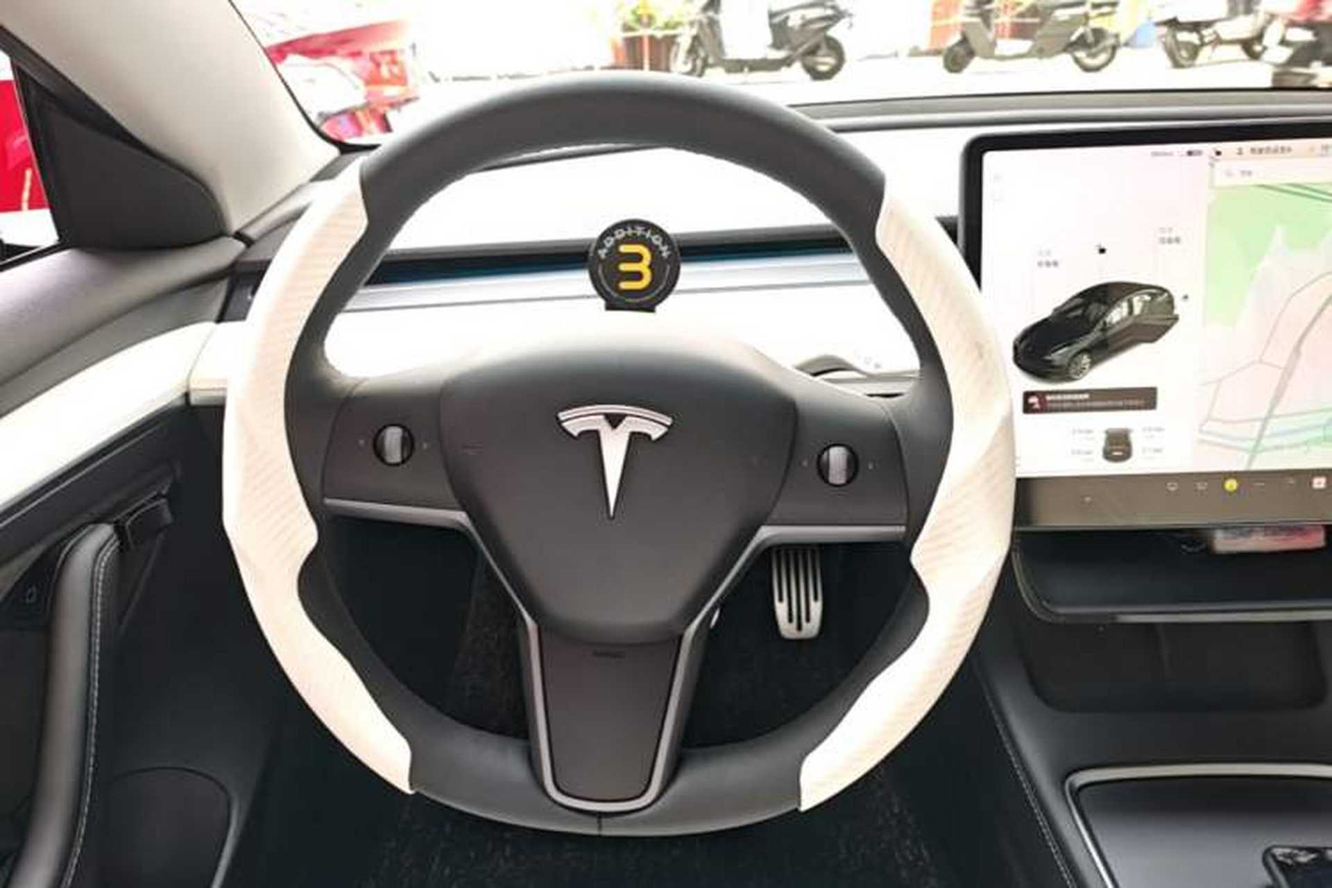 Used Tesla Model 3 2021 Revised Version Standard Range Rear-Wheel Drive Upgraded Edition 3D1 Steering Wheel