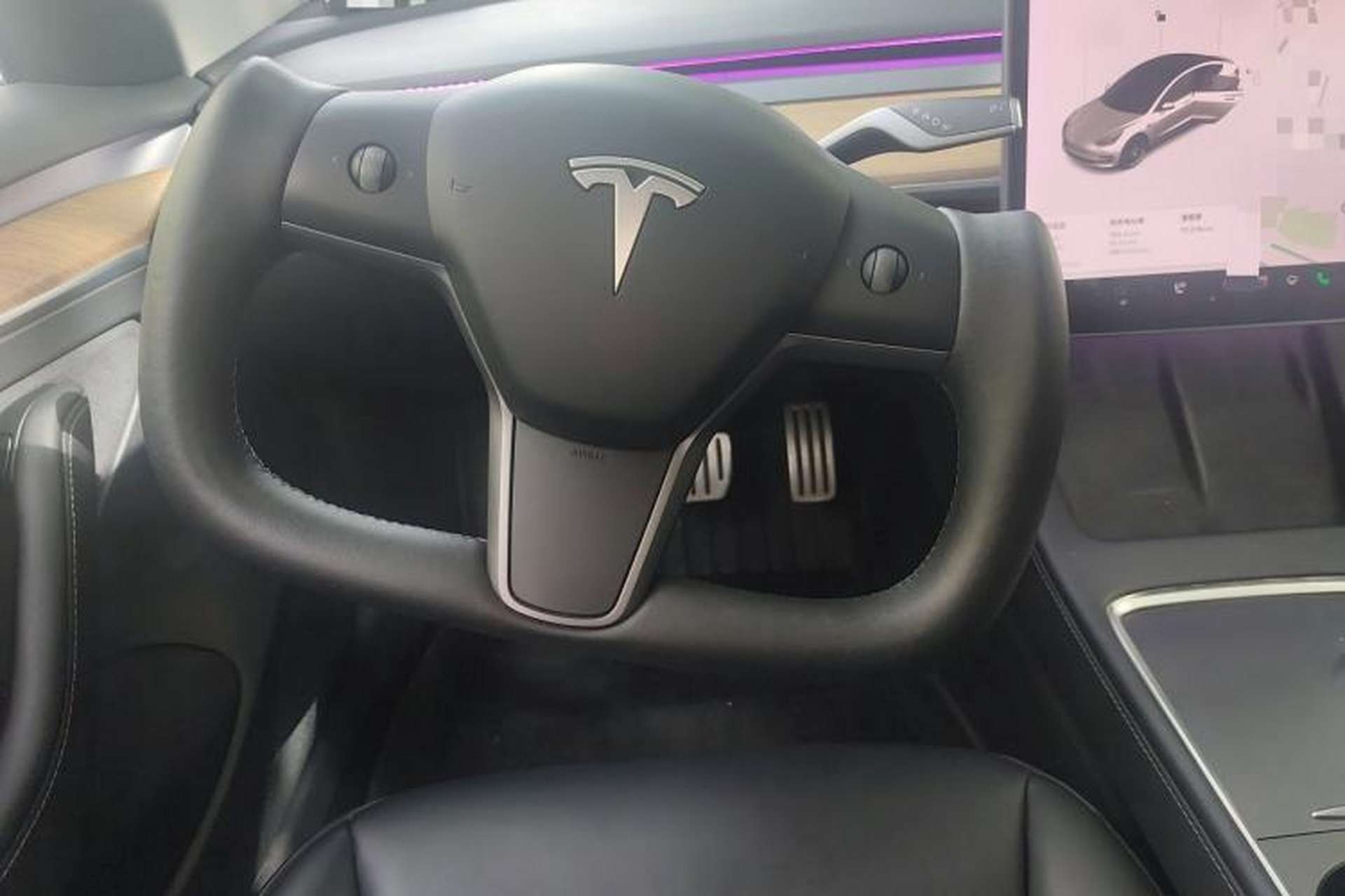 Used Tesla Model 3 2021 Performance High-Performance All-Wheel-Drive Version Steering Wheel