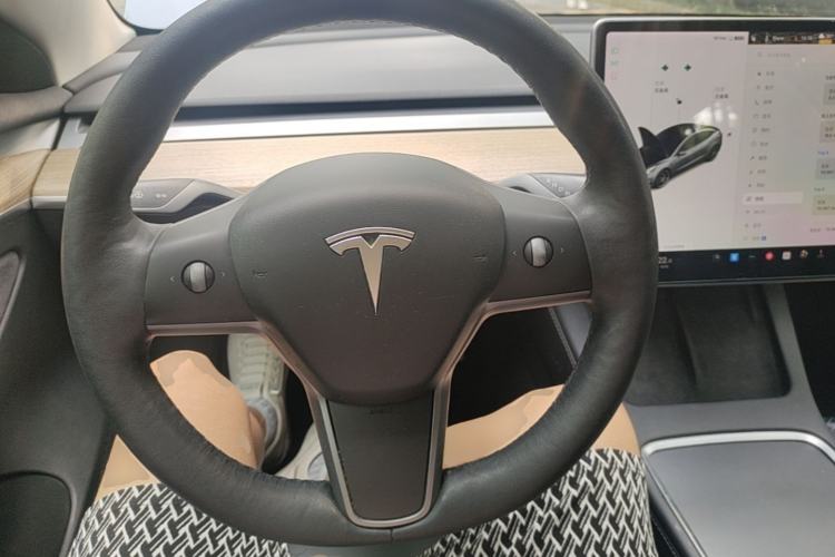 Used Tesla Model 3 2021 Performance High-Performance All-Wheel-Drive Version Steering Wheel
