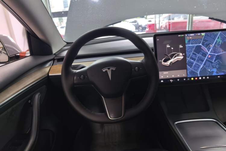 Used Tesla Model 3 2021 Revised Version Standard Range Rear-Wheel Drive Upgraded Edition 3D1 Steering Wheel
