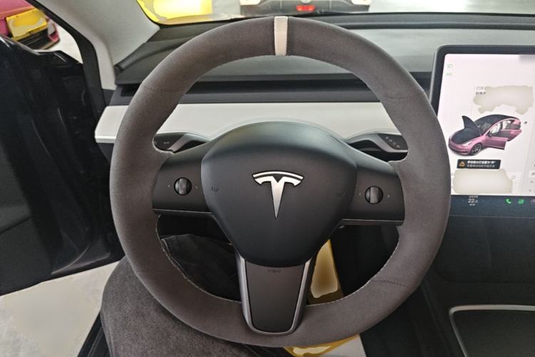 Used Tesla Model 3 2021 Revised Performance Version with All-Wheel Drive 3D1 Steering Wheel