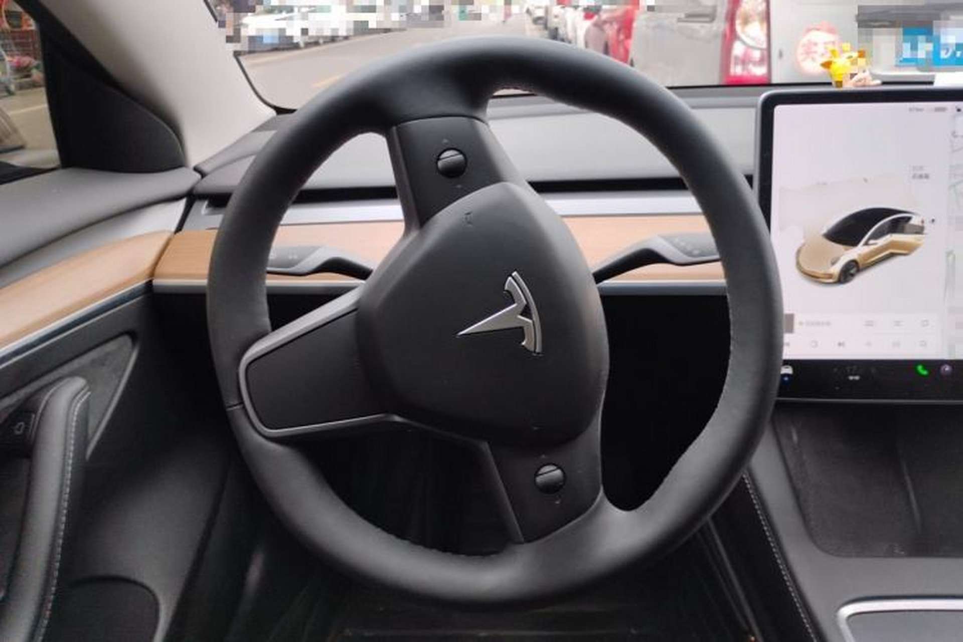 Used Tesla Model 3 2021 Standard Range Rear-Wheel Drive Upgraded Version 3D6 Steering Wheel