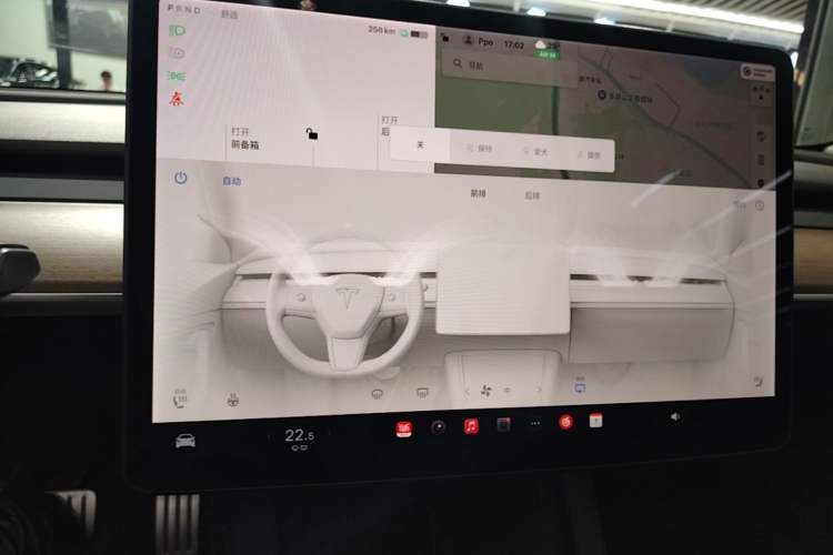 Used Tesla Model 3 2021 Performance High-Performance All-Wheel-Drive Version Audio And AC Panel