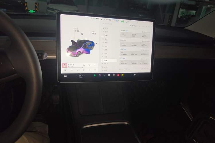 Used Tesla Model 3 2021 Revised Version Standard Range Rear-Wheel Drive Upgraded Edition 3D1 Audio And AC Panel