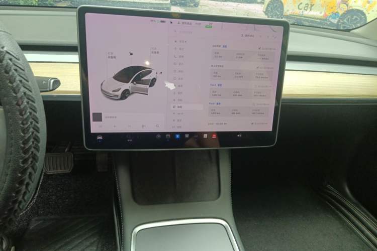Used Tesla Model 3 2021 Standard Range Rear-Drive Upgraded Version Audio And AC Panel