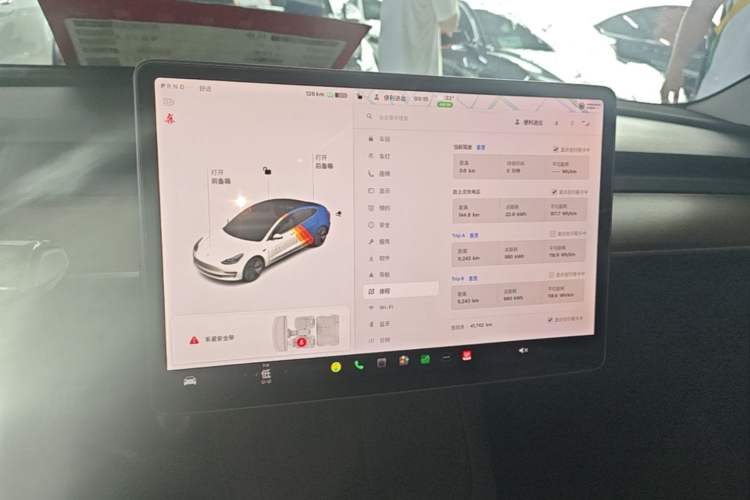 Used Tesla Model 3 2021 Standard Range Rear-Wheel Drive Upgraded Version 3D6 Audio And AC Panel