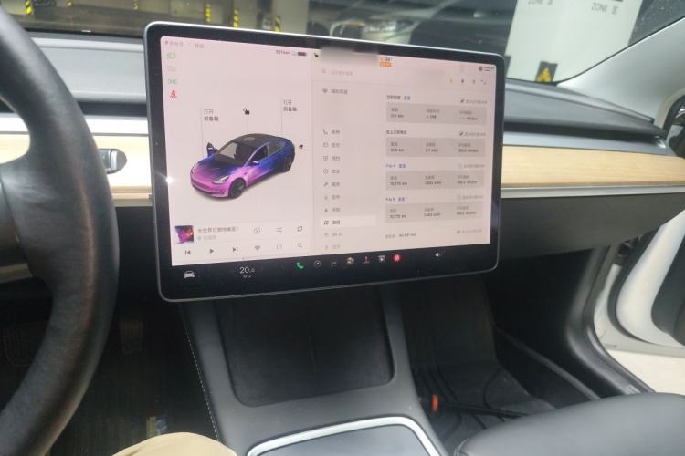 Used Tesla Model 3 2021 Standard Range Rear-Wheel Drive Upgraded Version 3D6 Audio And AC Panel