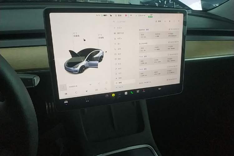 Used Tesla Model 3 2021 Revised Version Standard Range Rear-Wheel Drive Upgraded Edition 3D1 Audio And AC Panel