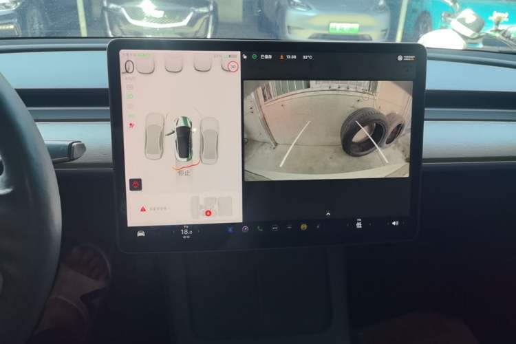 Used Tesla Model 3 2021 Revised Version Standard Range Rear-Wheel Drive Upgraded Edition 3D1 Audio And AC Panel