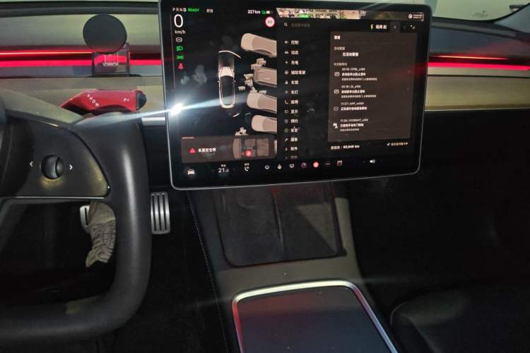 Used Tesla Model 3 2021 Performance High-Performance All-Wheel-Drive Version Audio And AC Panel